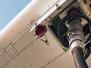 fueling a plane